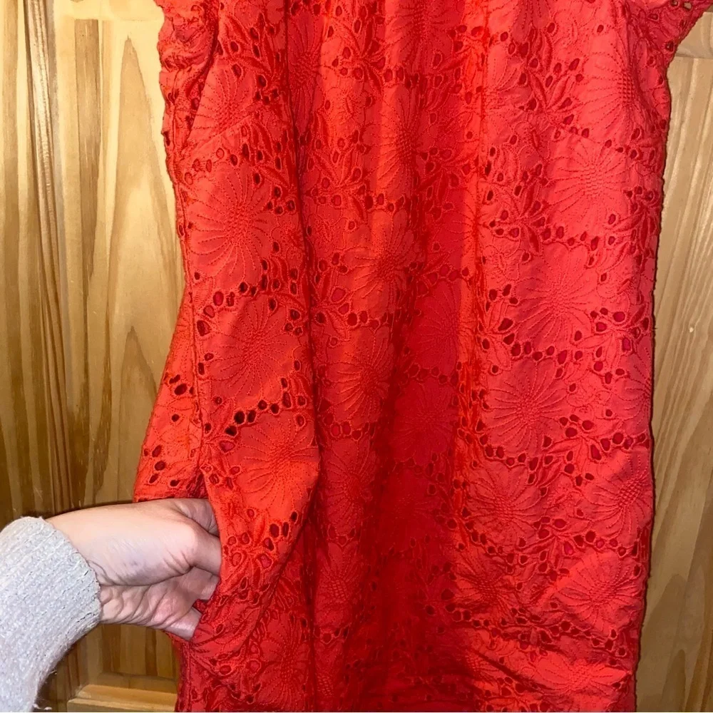 Women’s Hatley Kaia Eyelet Dress Medium Rouge Red - Picture 11 of 11
